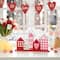 Glitzhome® 16" Valentine's House Wooden Table Decor